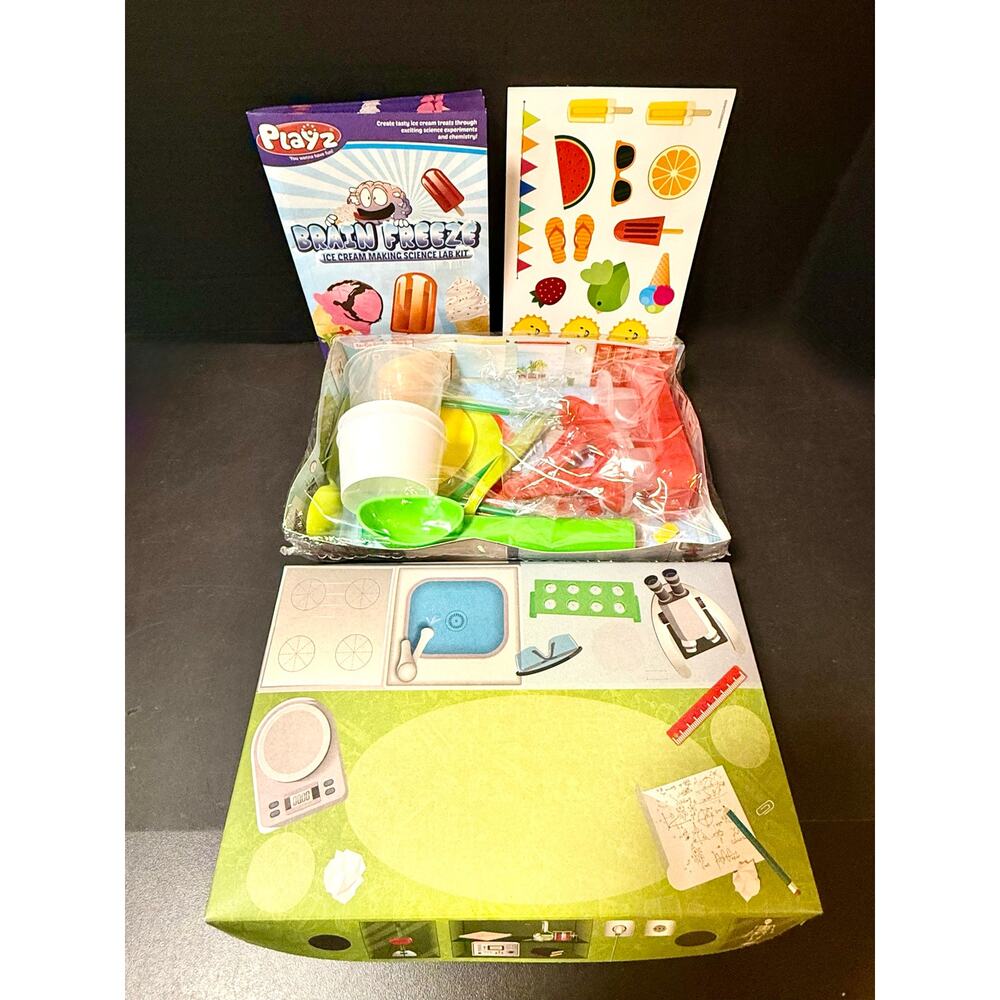 Playz Brain Freeze Ice Cream Making Science Lab Kit designed for STEM learning